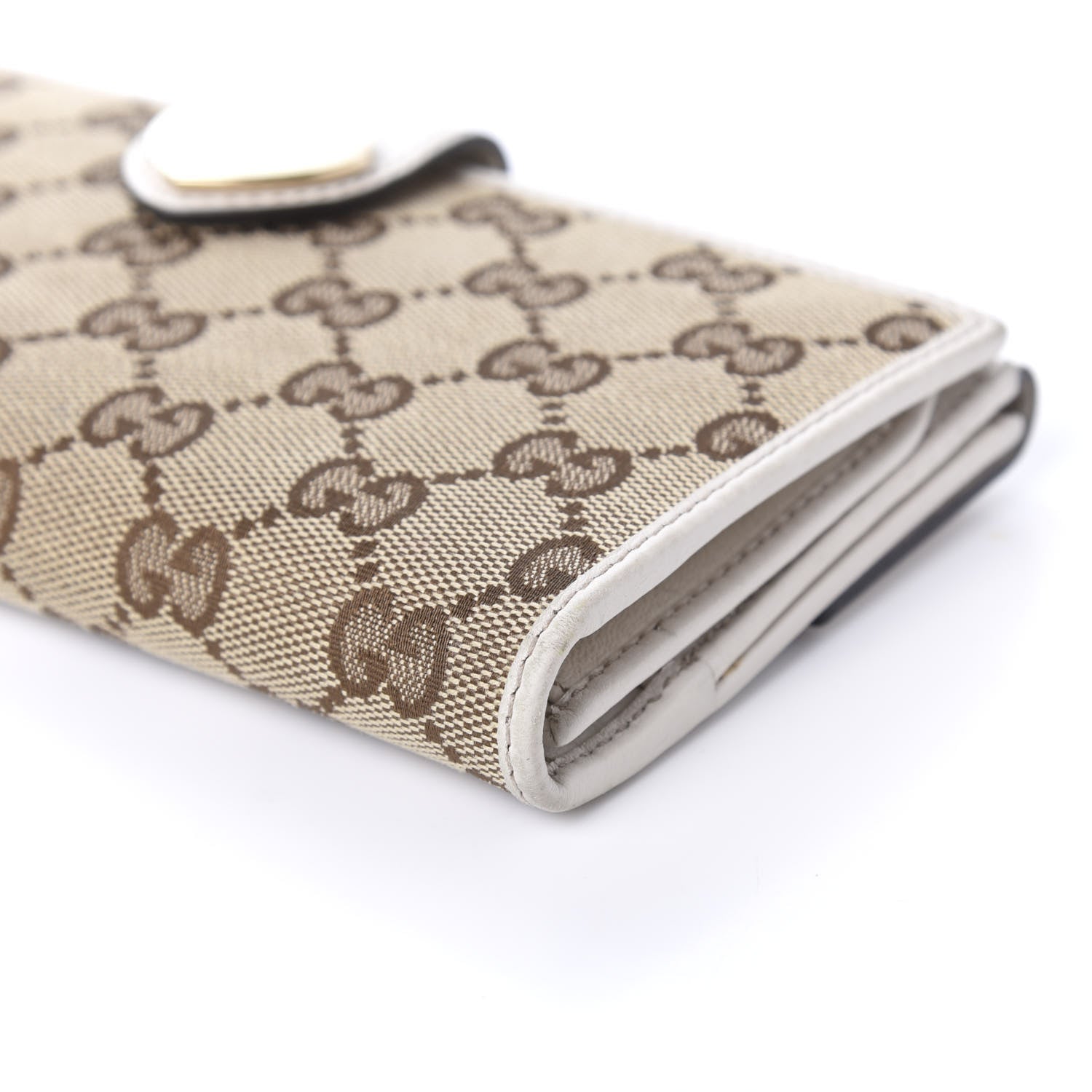 Gucci Monogram Heart Continental Wallet Off White 7 of 10