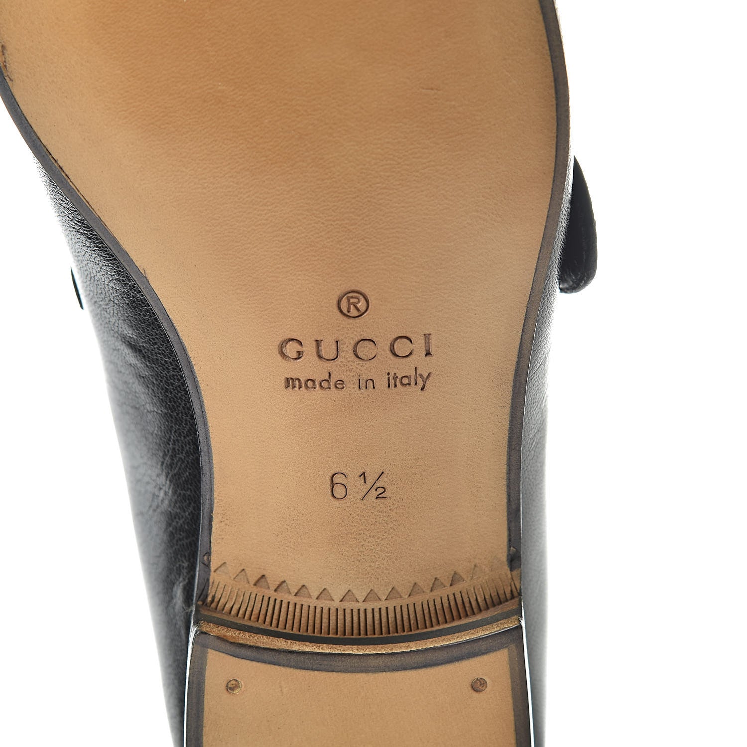Gucci Goatskin Web Mens GG Loafers 6.5 Black 6 of 9