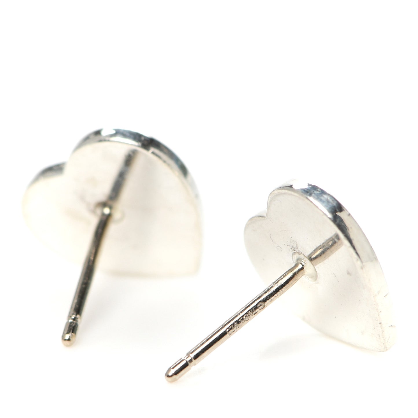 Sterling Silver Notes Heart Tag Earrings