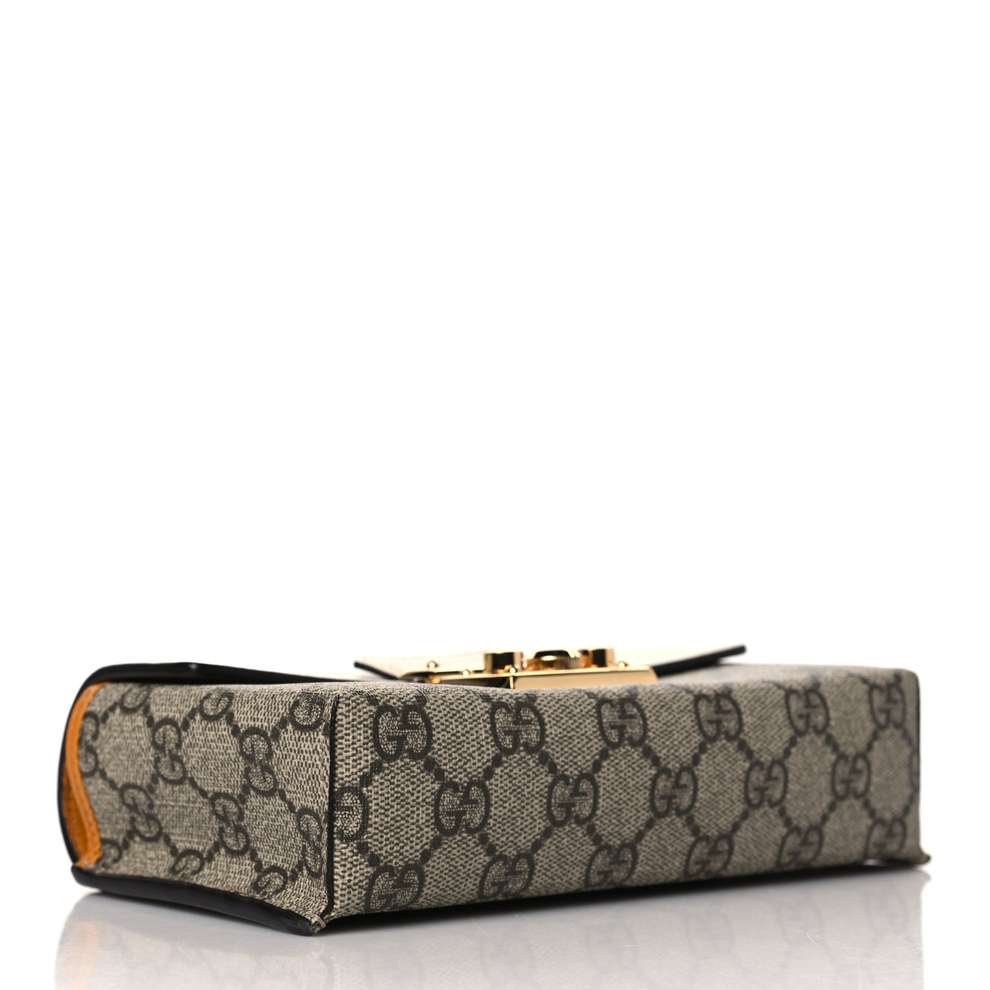GG Supreme Monogram New Sakai Calfskin Mini Padlock Top Handle Shoulder Bag Beige Ebony Mystic White Sun Oil