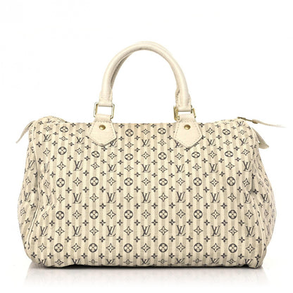 Louis Vuitton Mini Lin Croisette Speedy 30 Blue 1 of 30