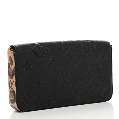 Louis Vuitton Empreinte Monogram Giant Wild At Heart Felicie Pochette Black 4 of 8