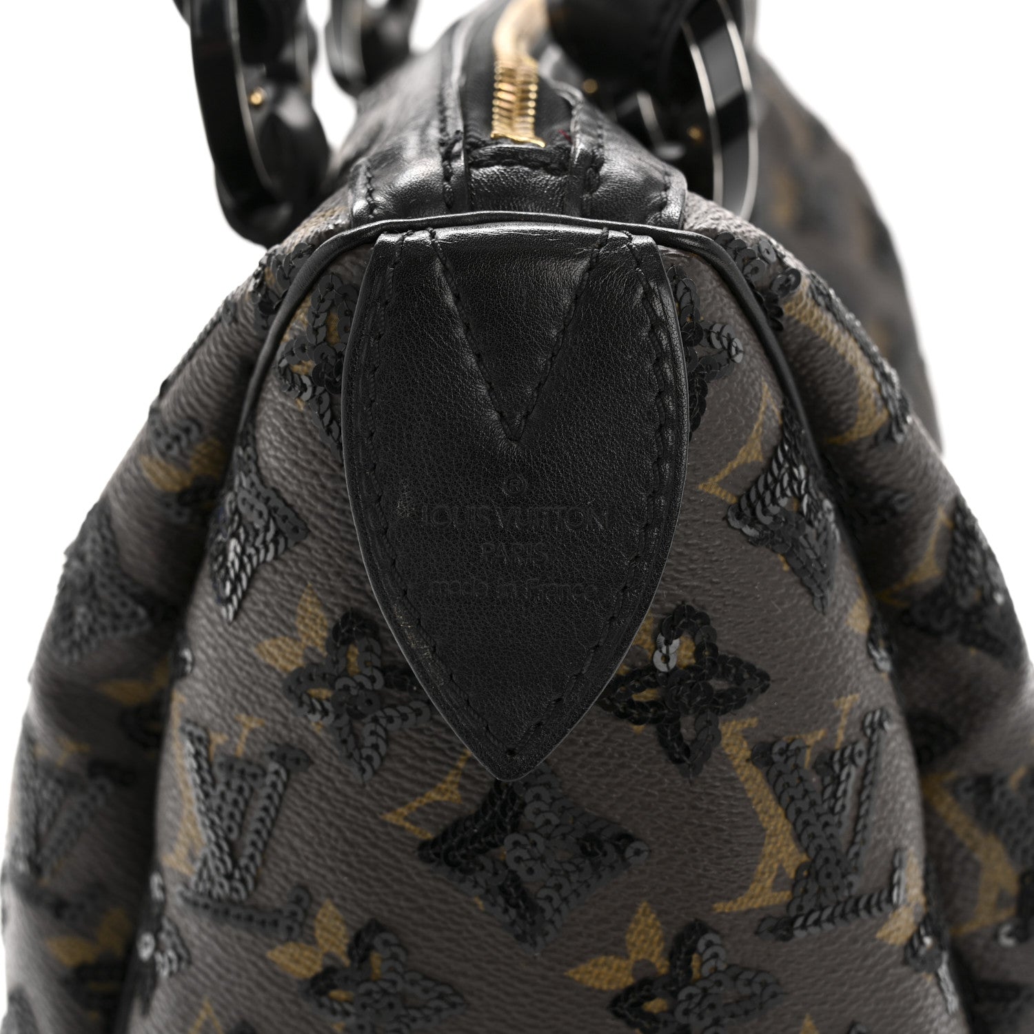 Louis Vuitton Monogram Sequins Eclipse Speedy 28 Black 8 of 18