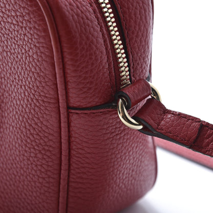 Gucci Pebbled Calfskin Small Soho Disco Bag Tabasco Red 13 of 15
