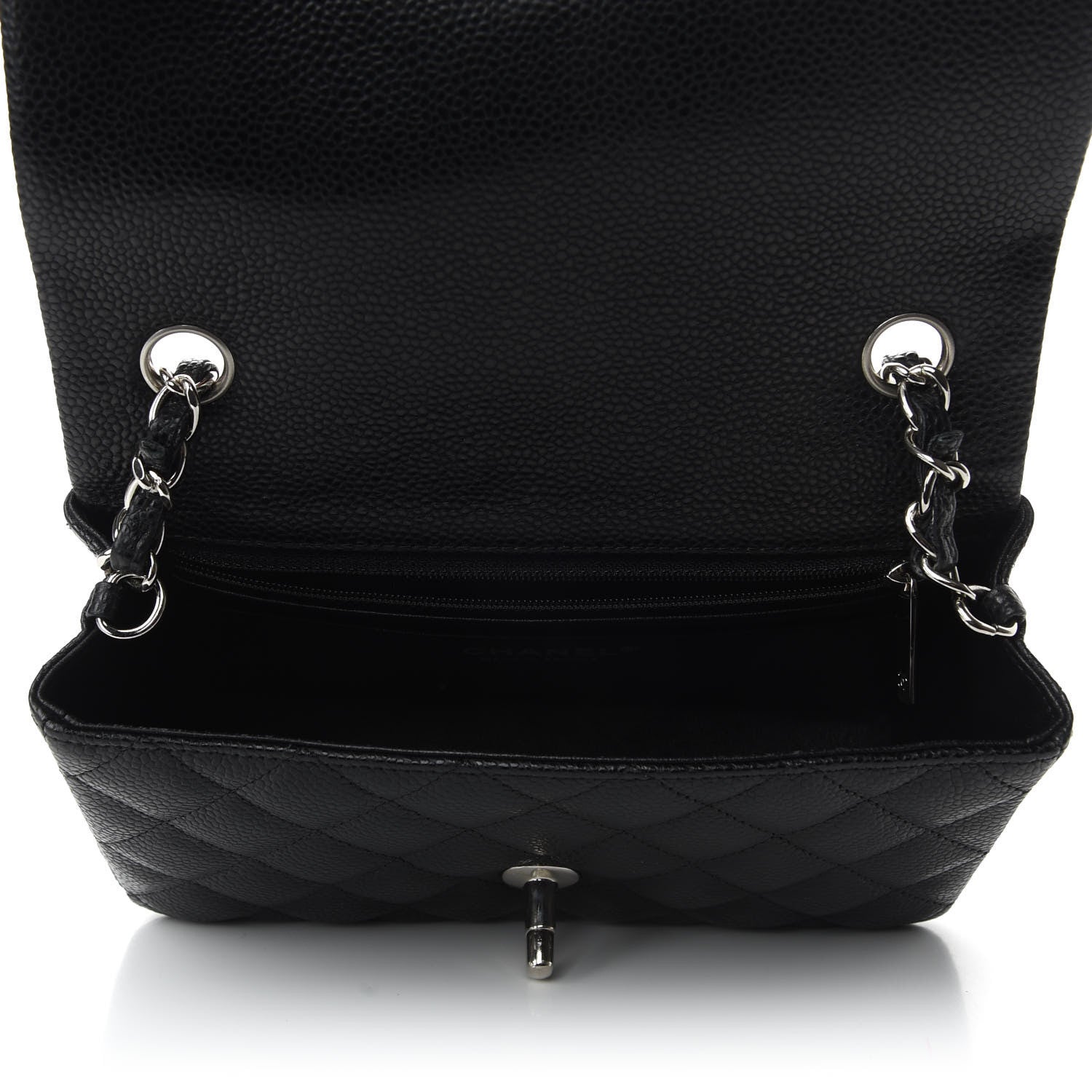 Chanel Caviar Quilted Mini Rectangular Flap Black 7 of 10