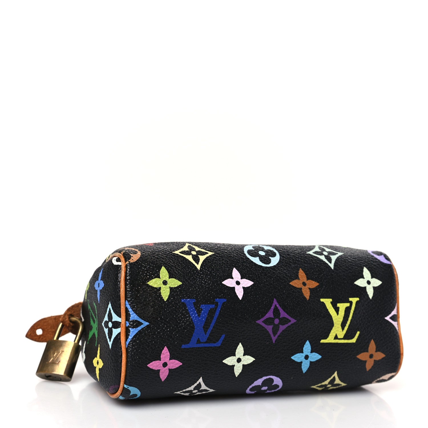 Louis Vuitton Monogram Multicolor Mini Sac HL Speedy Black 4 of 7