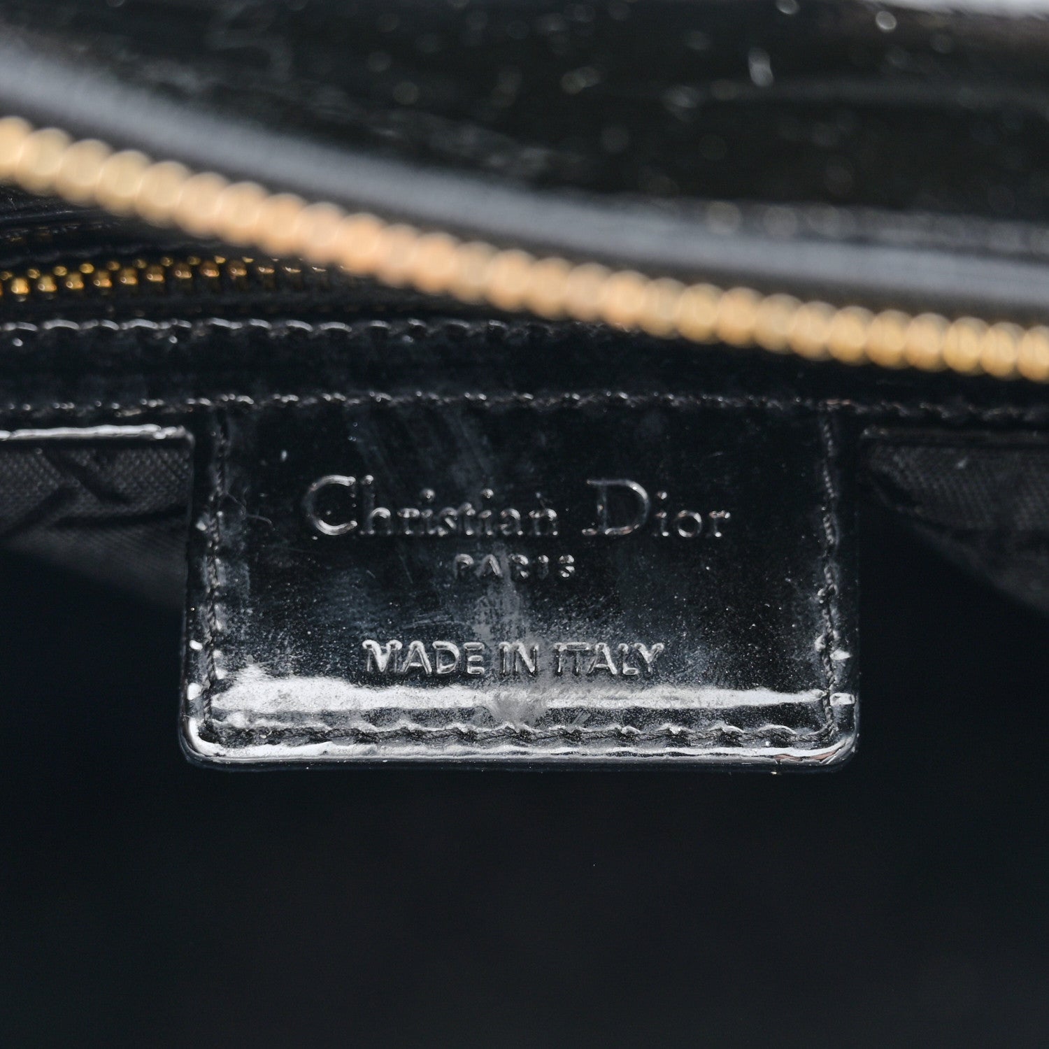 Christian Dior Patent Cannage Large Lady Dior Black 6 of 13