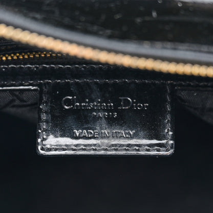 Christian Dior Patent Cannage Large Lady Dior Black 6 of 13
