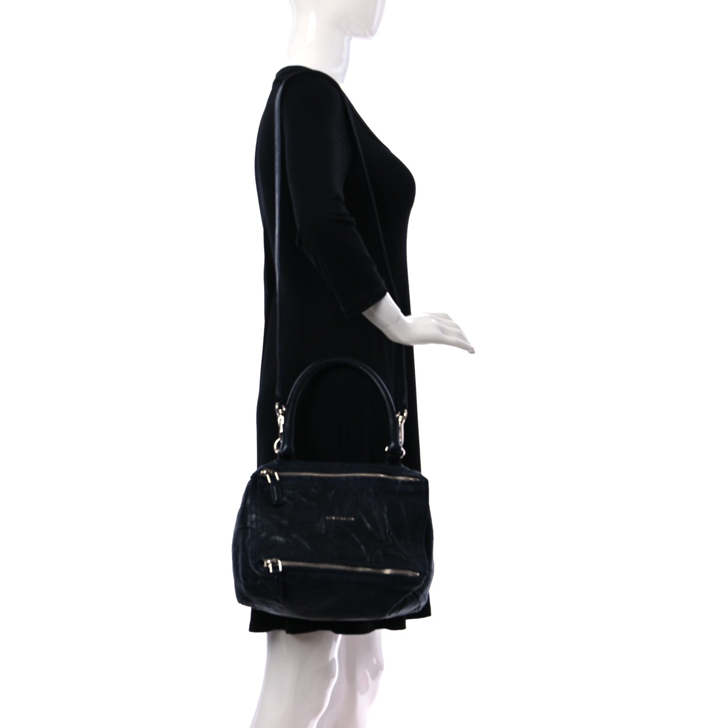 Givenchy Tumbled Sheepskin Medium Pandora Navy 2 of 8