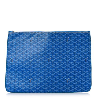 Goyard Goyardine Senat Pochette GM Sky Blue 1 of 8
