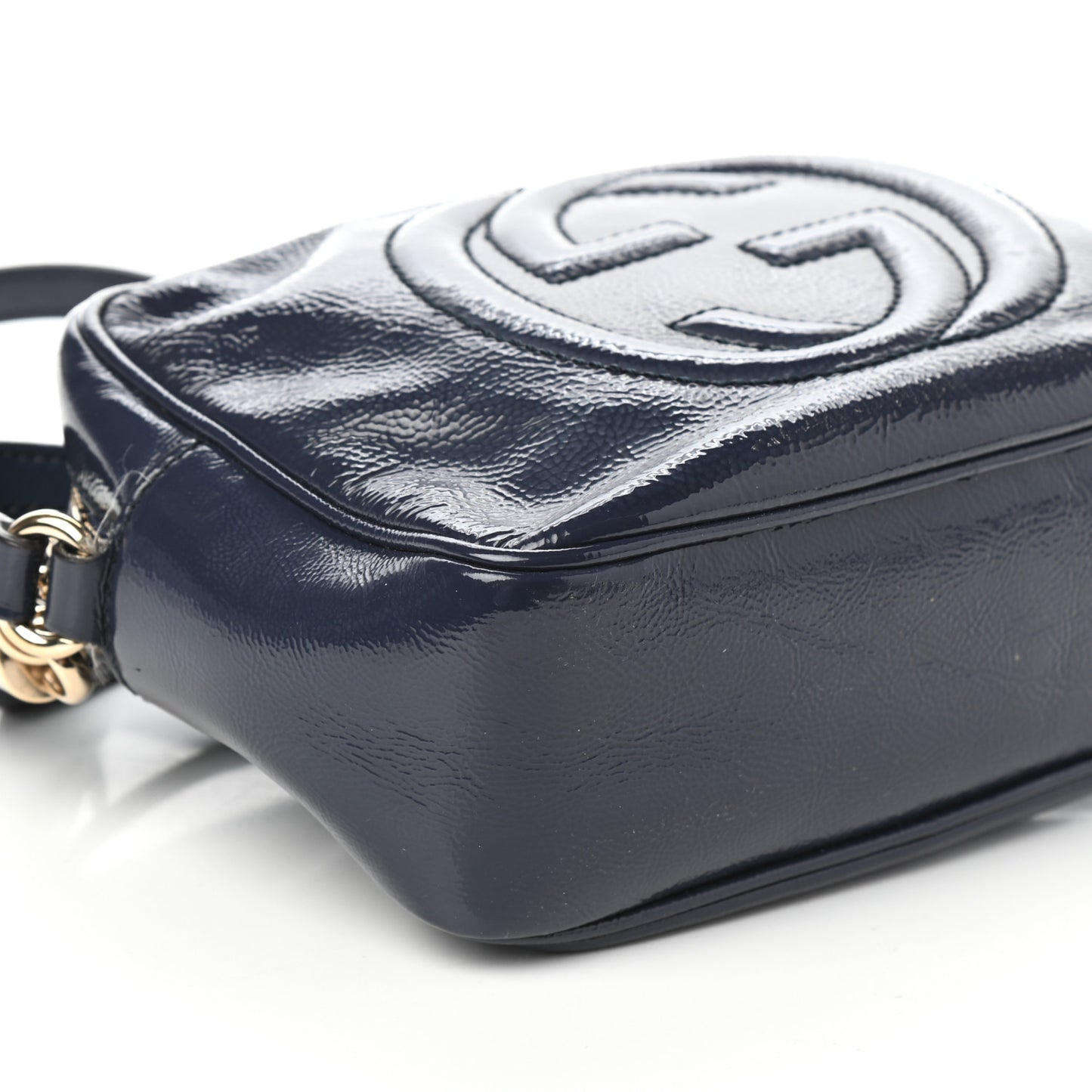 Vernice Naplack Small Soho Disco Bag Uniform Blue