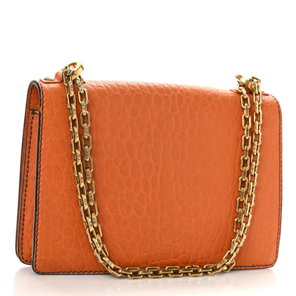 Christian Dior Canyon Grained Lambskin J'Adior Chain Flap Bag Orange 3 of 8