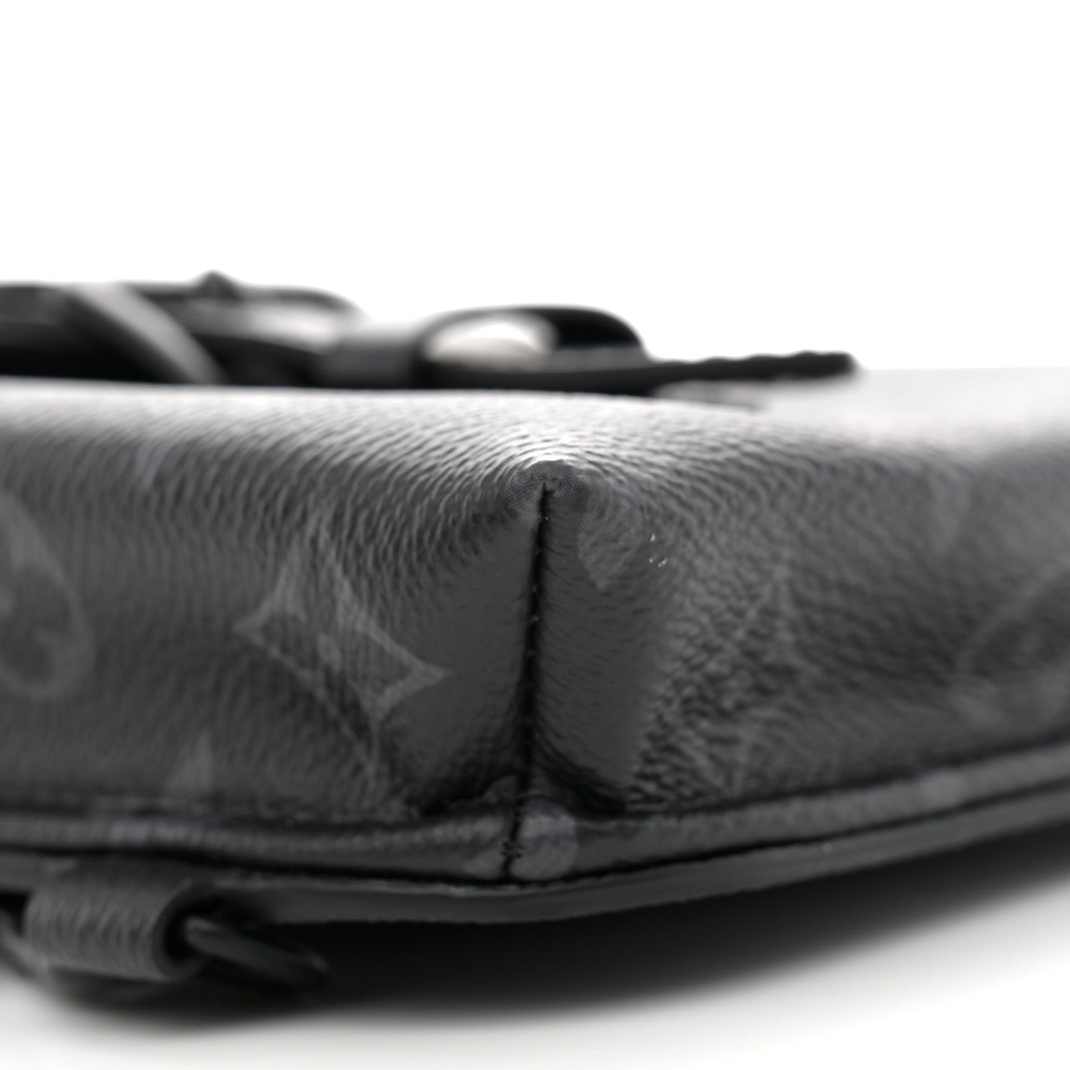 Louis Vuitton Monogram Eclipse Saumur Slingbag Black 8 of 11
