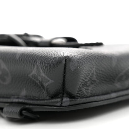 Louis Vuitton Monogram Eclipse Saumur Slingbag Black 8 of 11