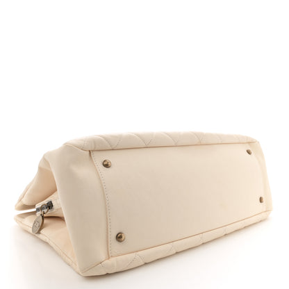 Chanel Calfskin Quilted Small Crown Tote Beige 4 of 17