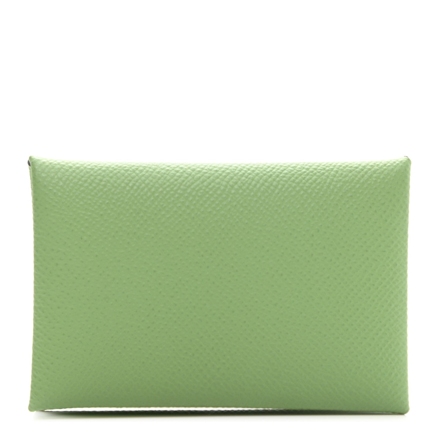 Hermes Epsom Calvi Card Case Vert Criquet 1 of 8