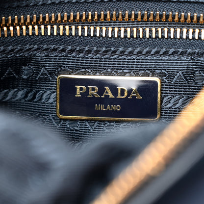 Prada Vela Nylon Saffiano Crossbody Navy 6 of 9