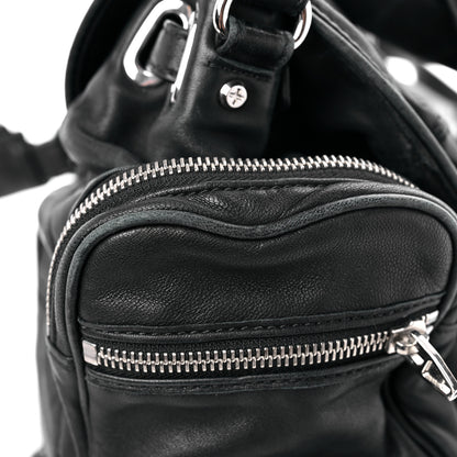 Alexander Wang Lambskin Marti Backpack Bag Washed Black Rhodium Hardware 14 of 19