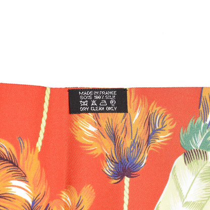 Hermes Silk Brazil Maxi Twilly Rouge Vif Violet Vert 3 of 4