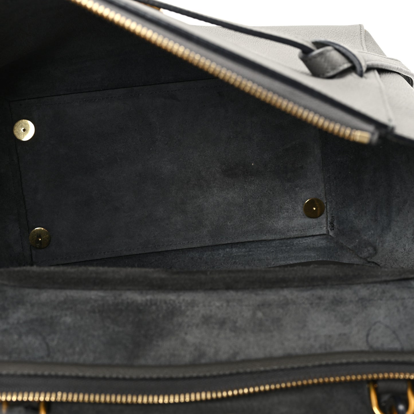 Grained Calfskin Mini Belt Bag Grey