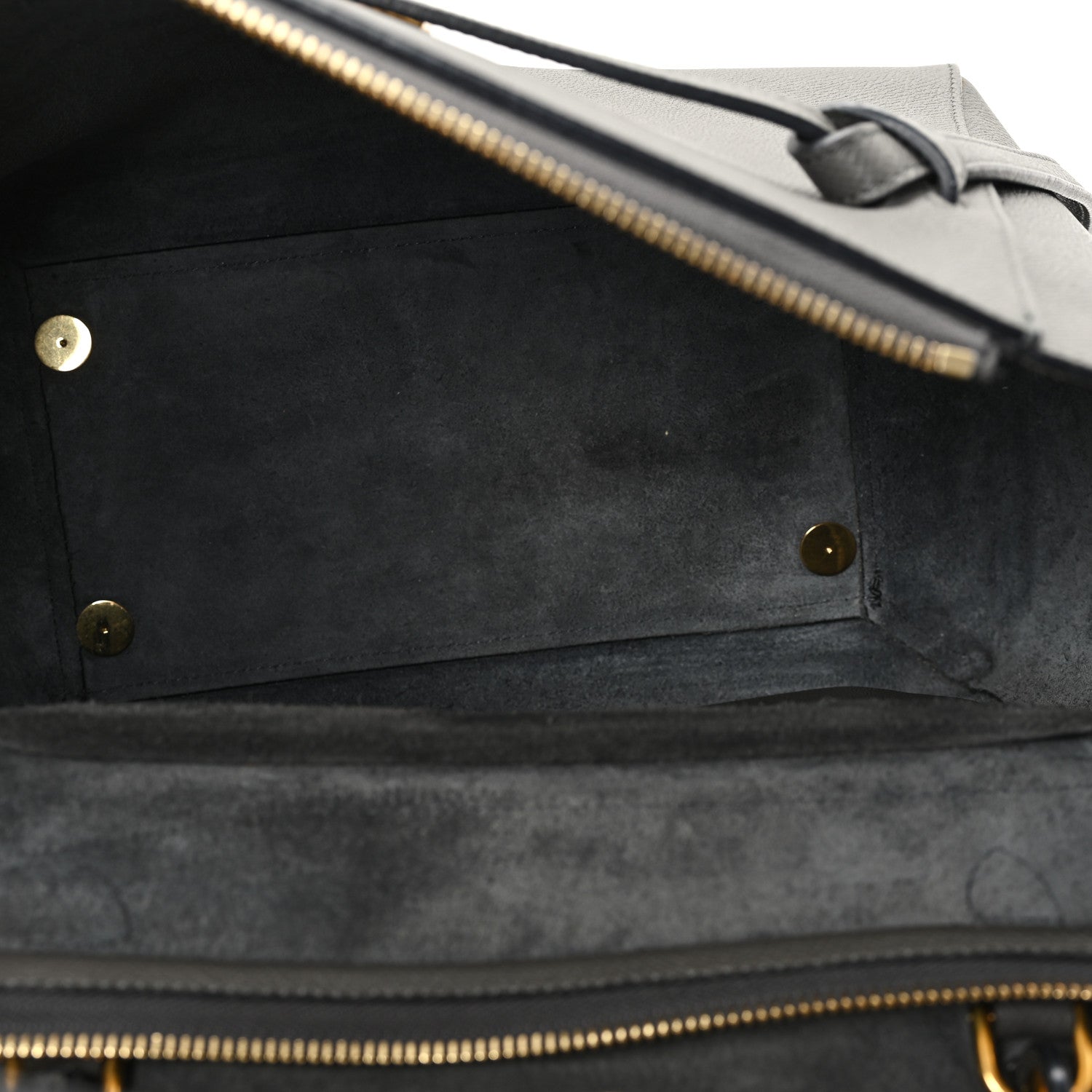 Celine Grained Calfskin Mini Belt Bag Grey 5 of 14
