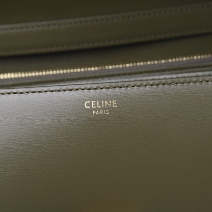 Celine Box Calfskin Medium Classic Box Flap Bag Army Green 6 of 9