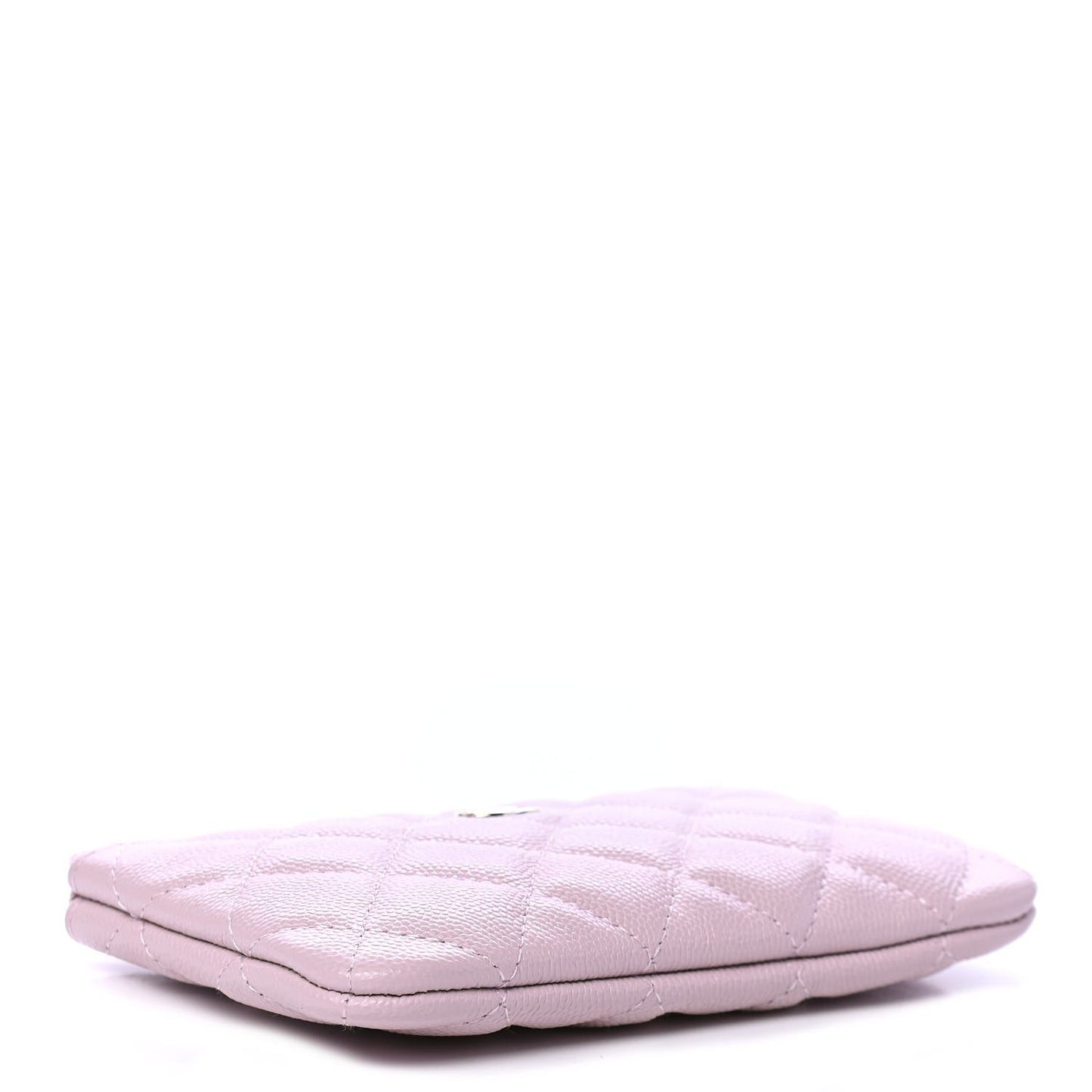 Caviar Quilted Small Cosmetic Case Light Pink
