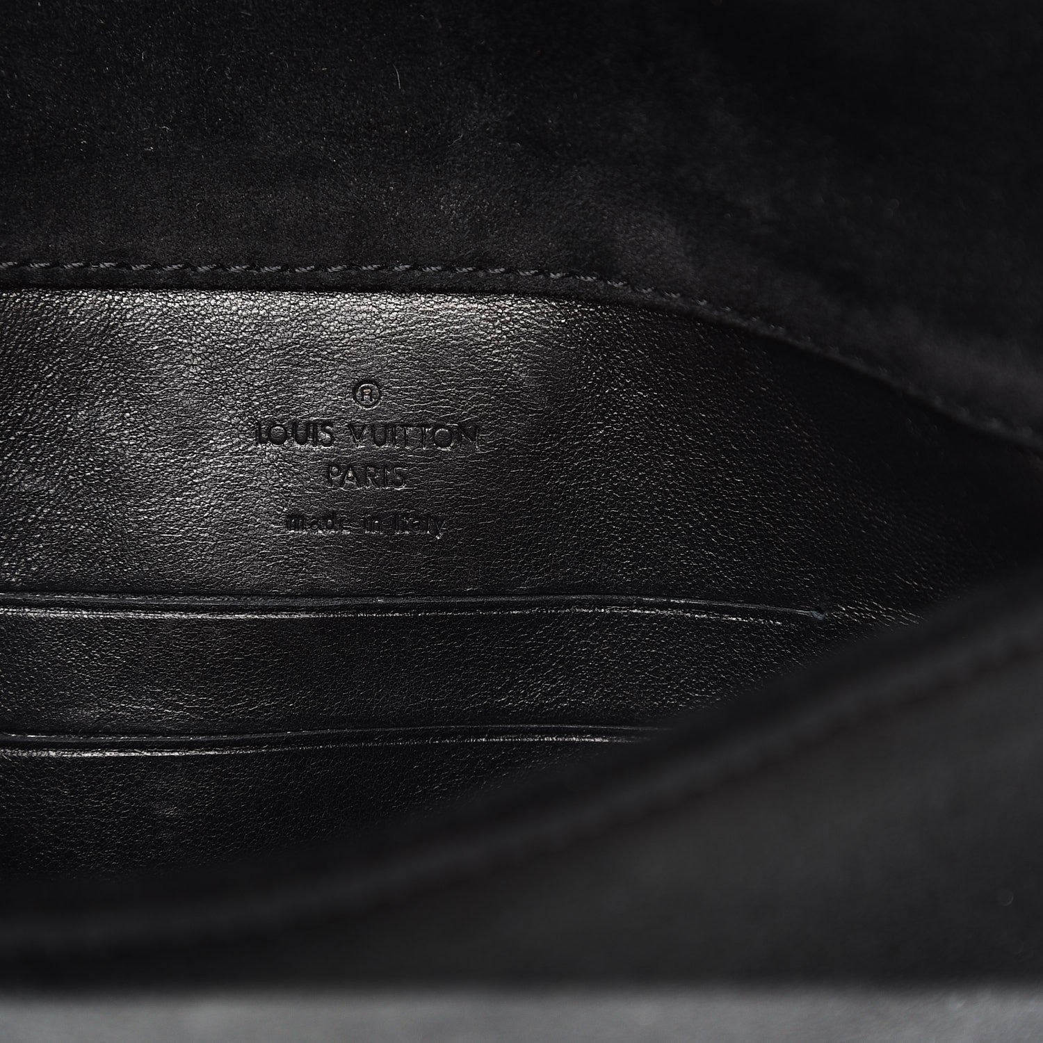 Louis Vuitton Suede SC Slim Clutch Coal 5 of 6