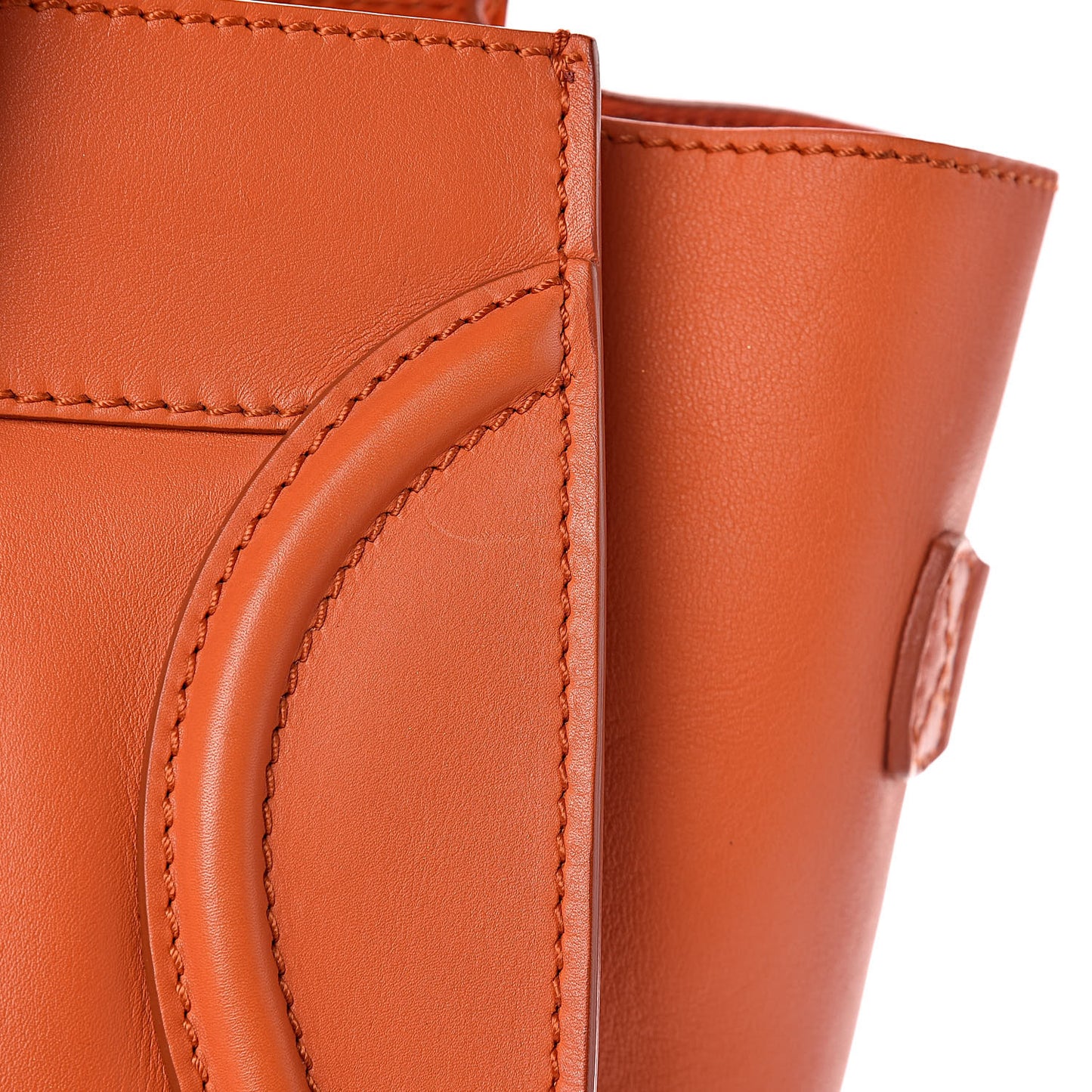Smooth Calfskin Mini Luggage Bright Orange
