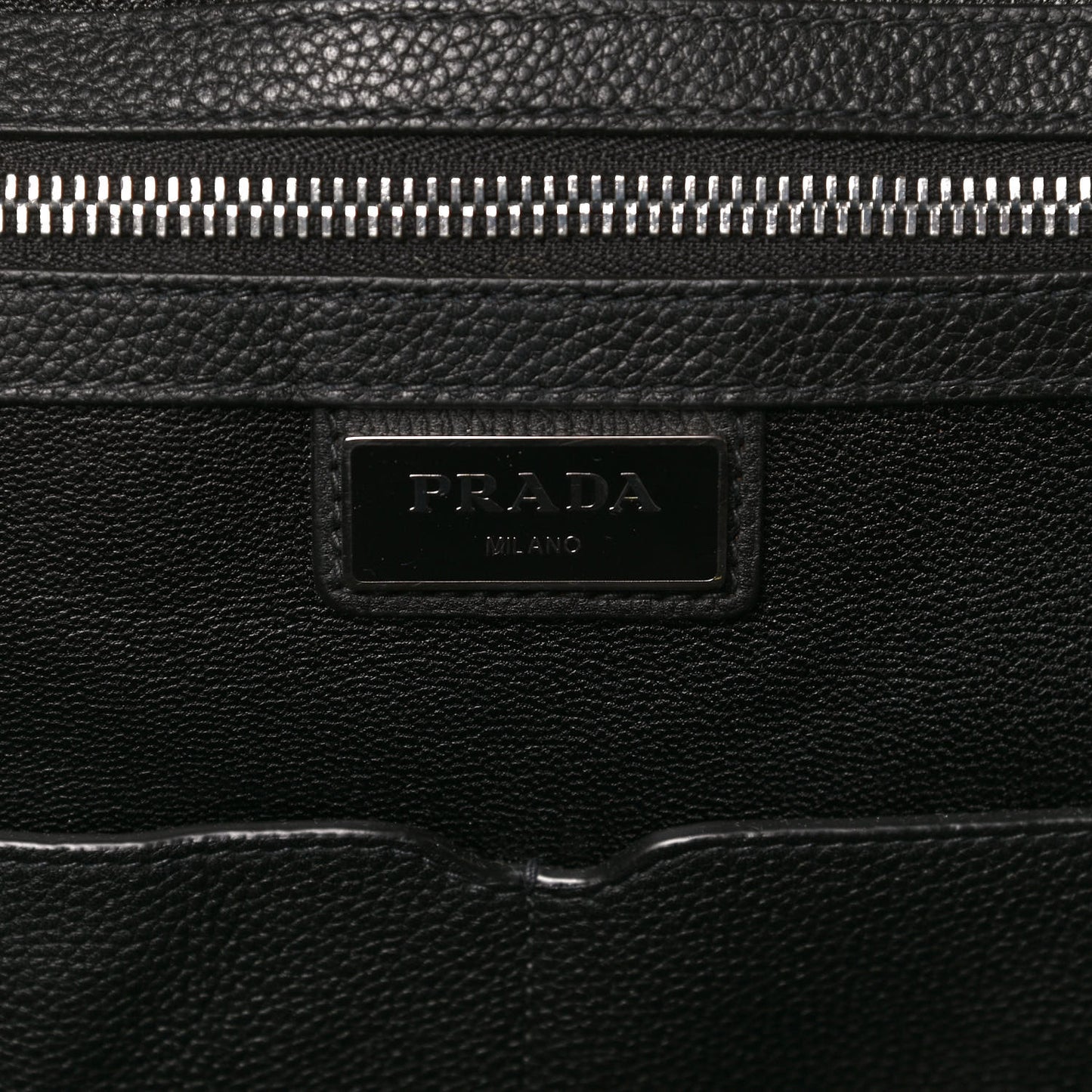 Vitello Daino Briefcase Backpack Black