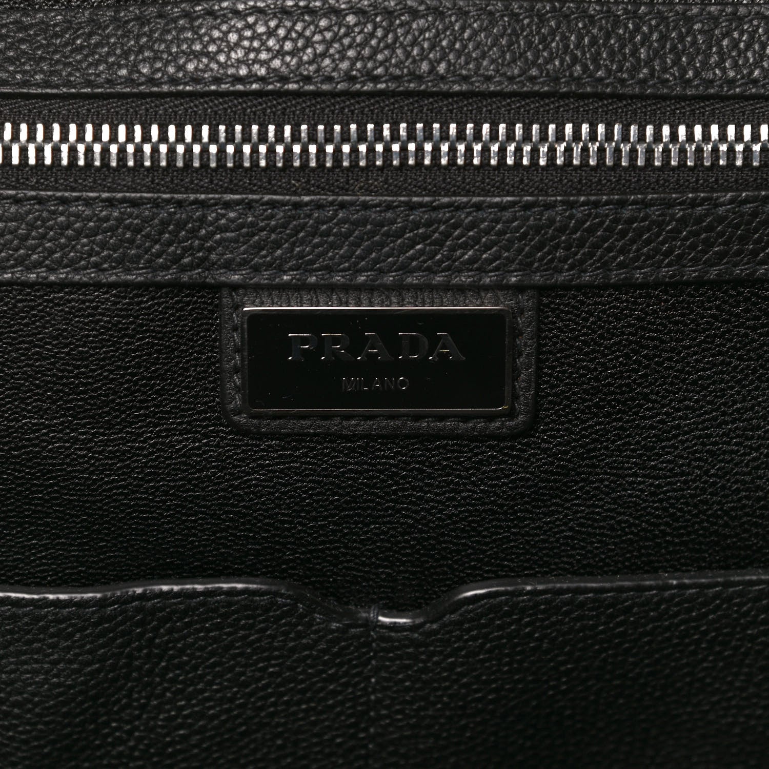 Prada Vitello Daino Briefcase Backpack Black 5 of 13