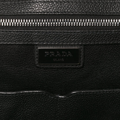 Prada Vitello Daino Briefcase Backpack Black 5 of 13