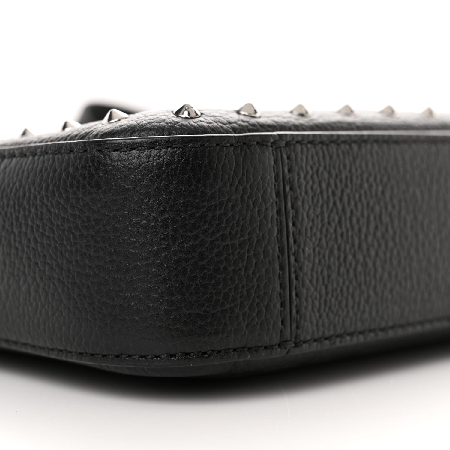 MCM Grained Calfskin Small Kaison Park Avenue Stud Crossbody Bag Black 8 of 12