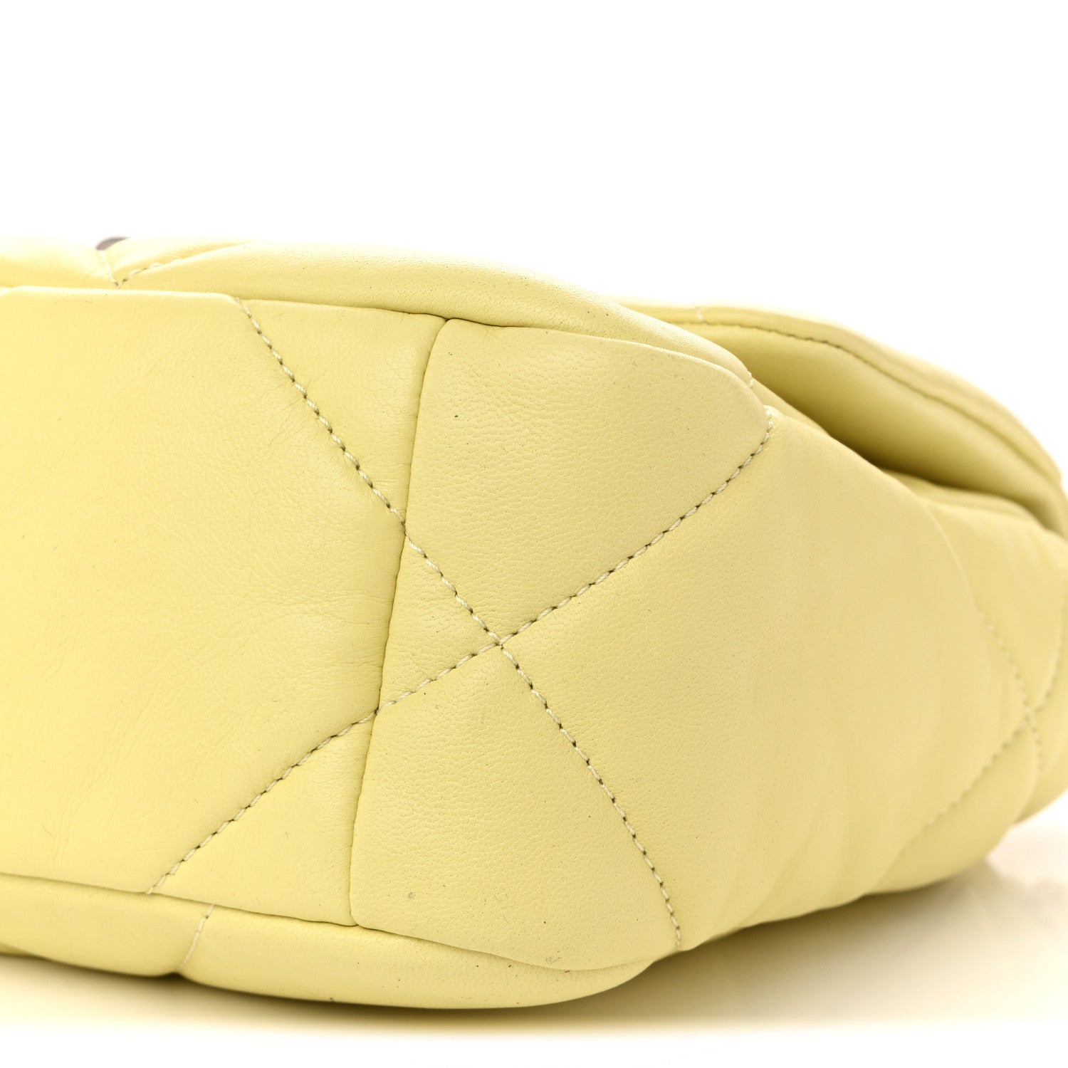 Chanel Lambskin Quilted Medium Chanel 19 Flap Yellow 10 of 10