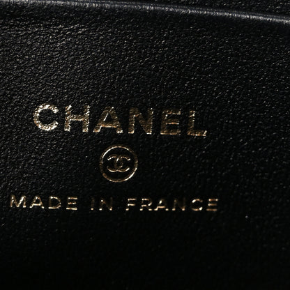 Chanel Lambskin Quilted Small Top Handle Vanity Case With Chain Black 6 of 11