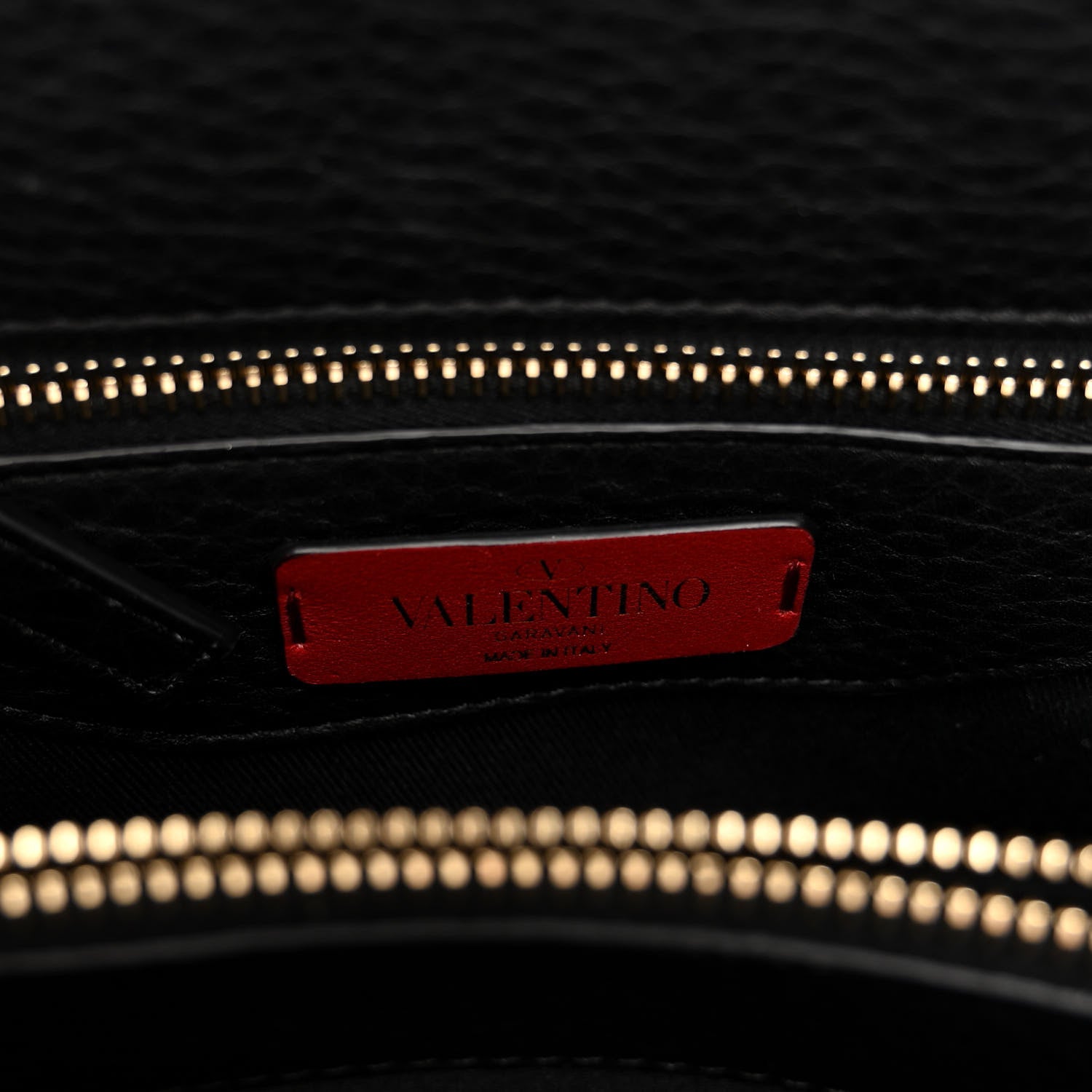 Valentino Garavani VALENTINO GARAVANI Grained Calfskin Rockstud Flip Lock Tote Black 6 of 11