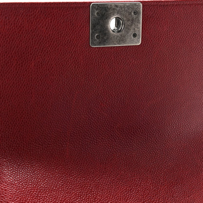 Chanel Caviar Quilted Medium Boy Flap Red 14 of 14