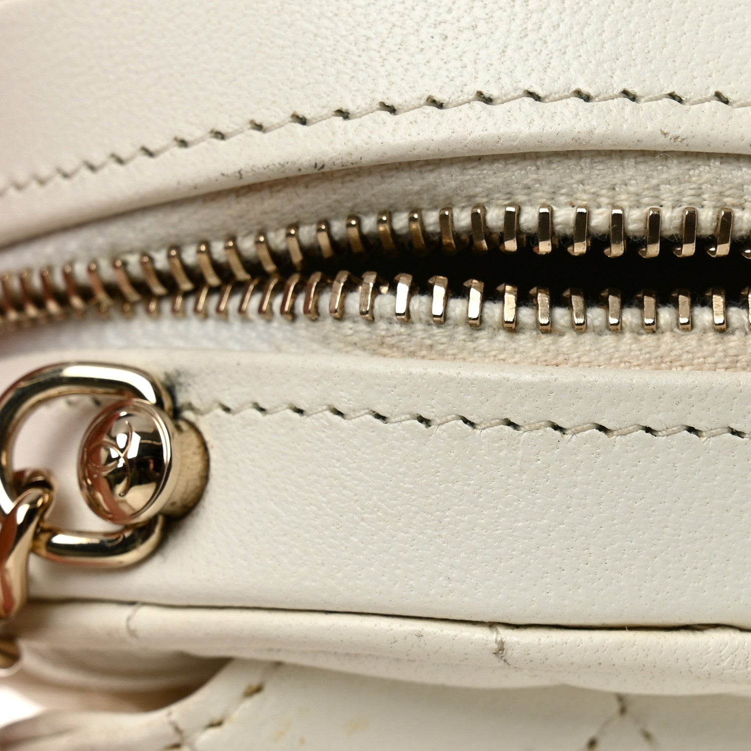 Chanel Lambskin Quilted CC In Love Heart Clutch With Chain White 11 of 11