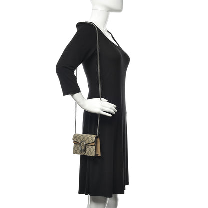 Gucci GG Supreme Monogram Super Mini Dionysus Shoulder Bag Taupe 3 of 10