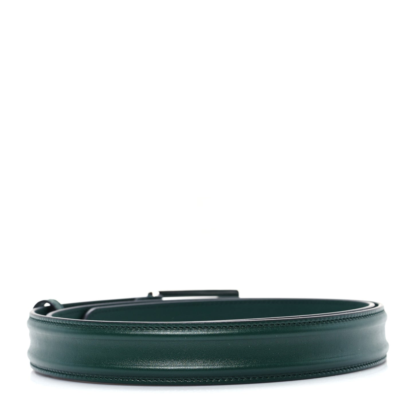 Ciny Lux Calfskin G Cube Memorable 25mm Belt 110 44 Vintage Green