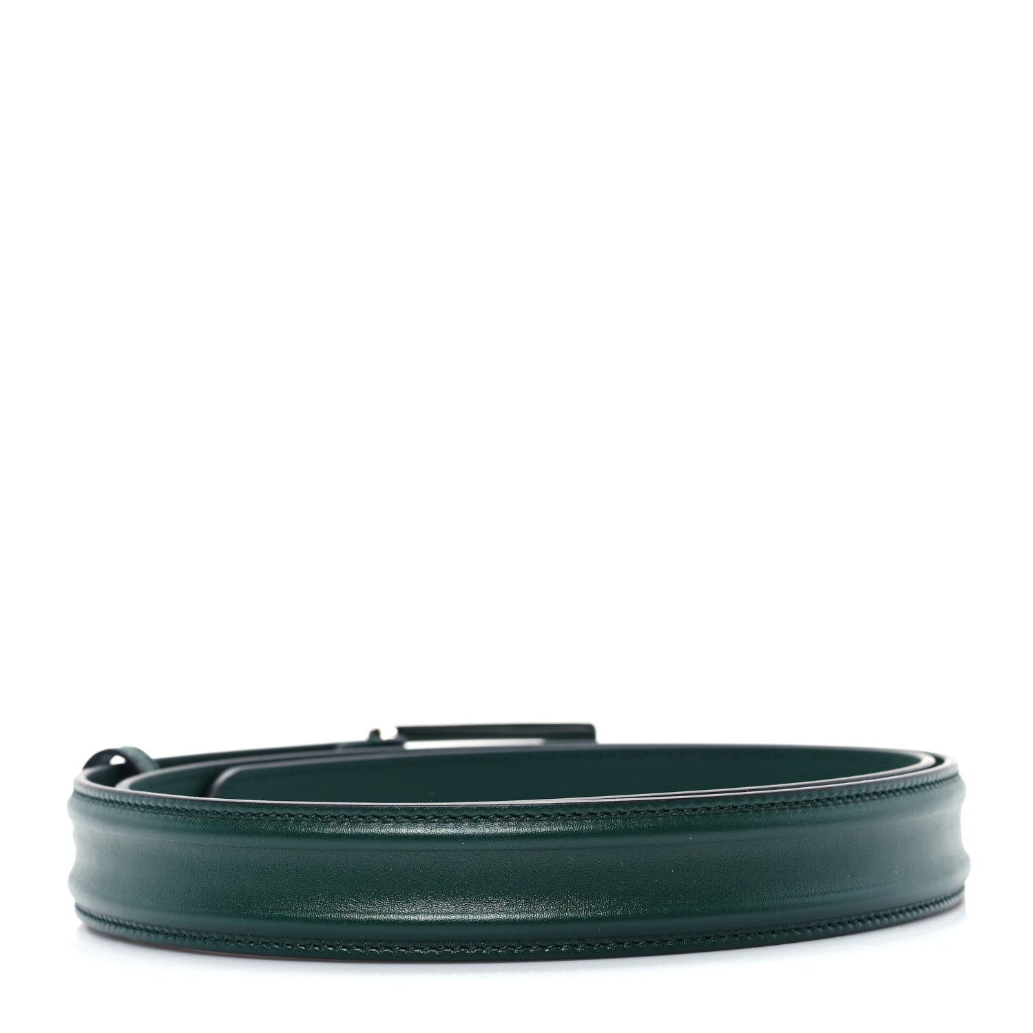 Gucci Ciny Lux Calfskin G Cube Memorable 25mm Belt 110 44 Vintage Green 2 of 5