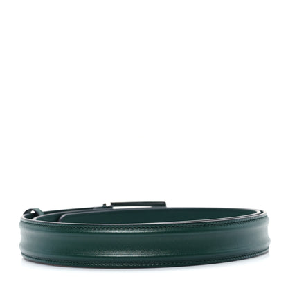 Gucci Ciny Lux Calfskin G Cube Memorable 25mm Belt 110 44 Vintage Green 2 of 5