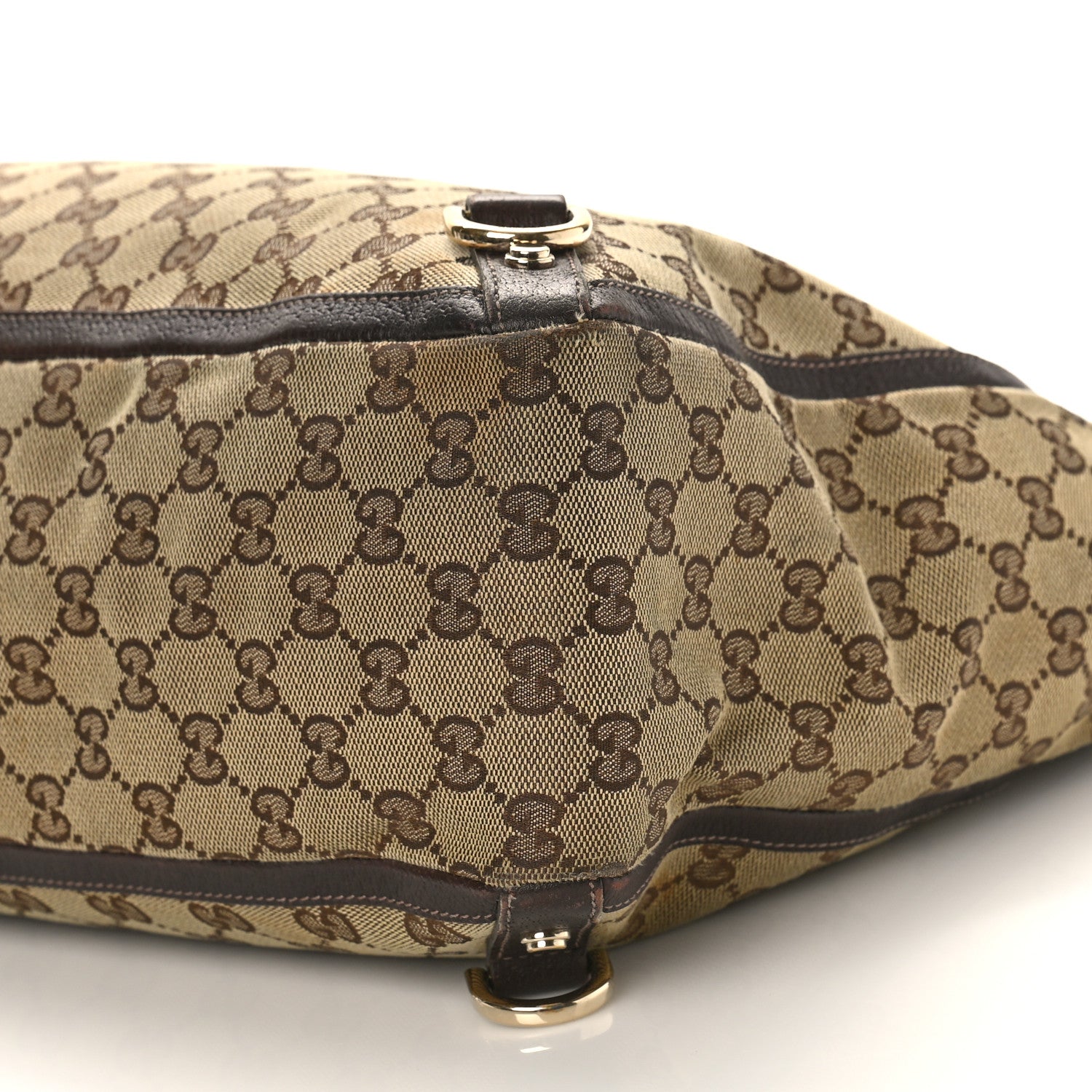 Gucci Monogram Large Abbey Tote Dark Brown 9 of 12