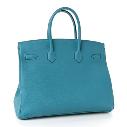 Hermes Togo Birkin 35 Turquoise 2 of 9
