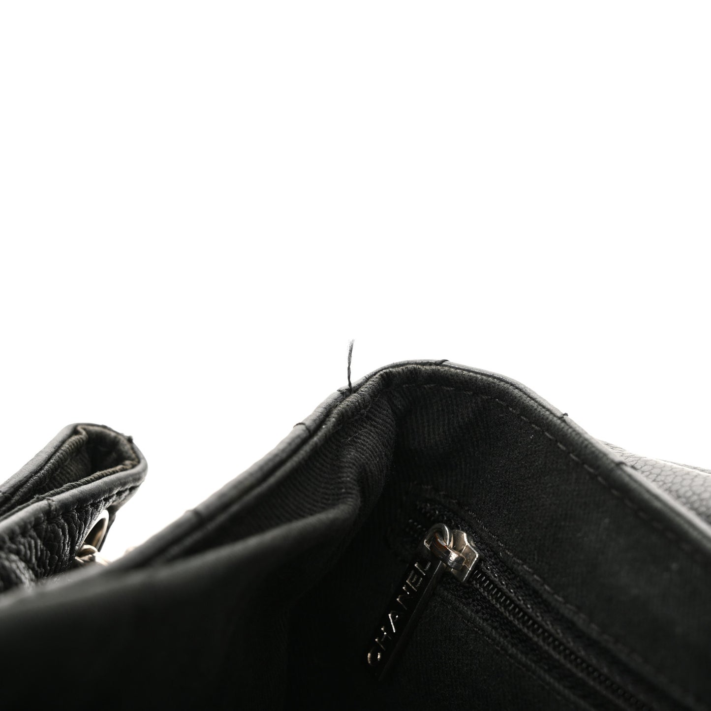 Caviar Quilted Timeless Accordion Flap Black