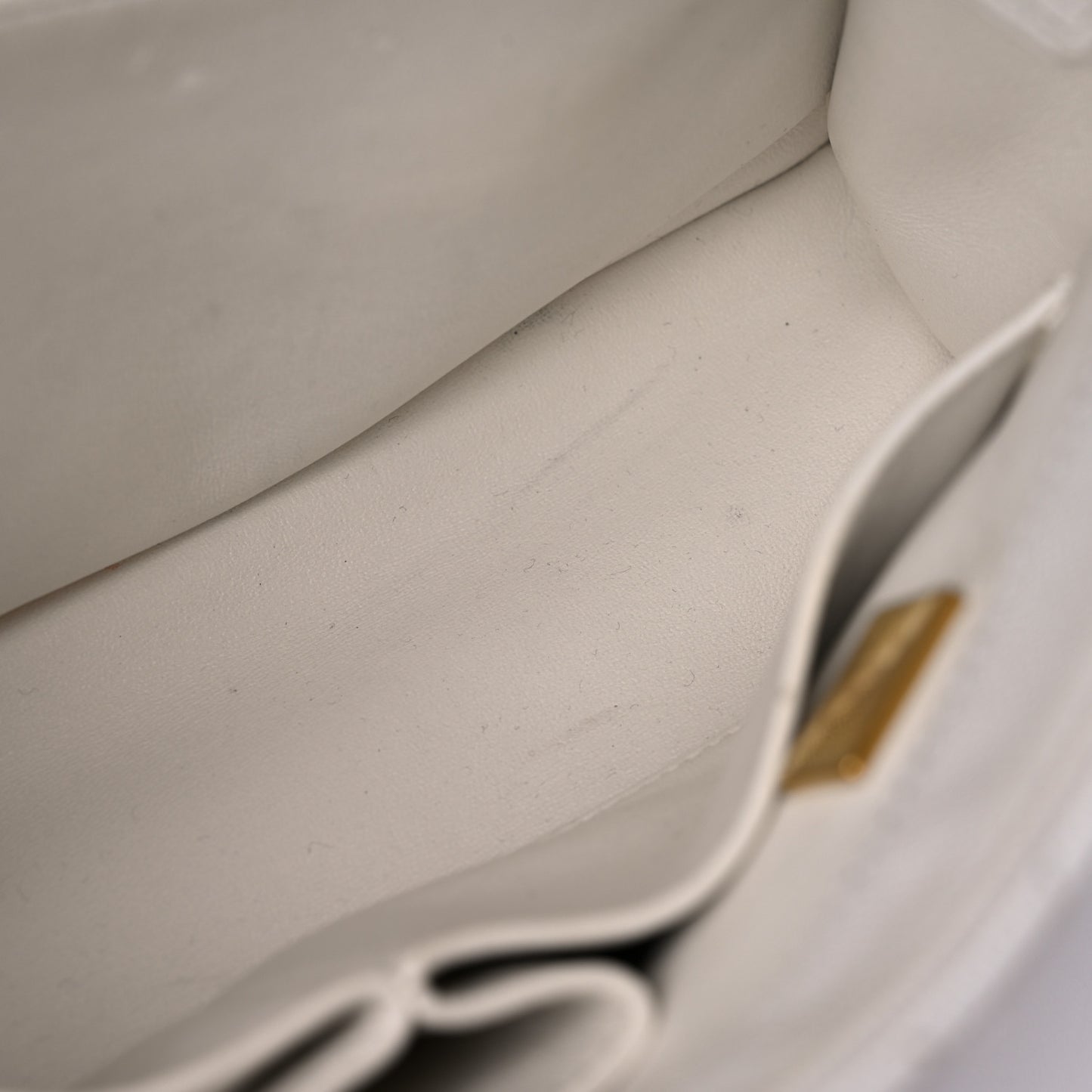 Caviar Quilted Small Coco Handle Flap White