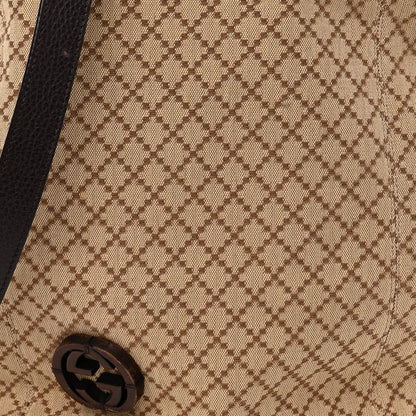 Gucci Canvas Diamante Hobo Dark Brown 8 of 10