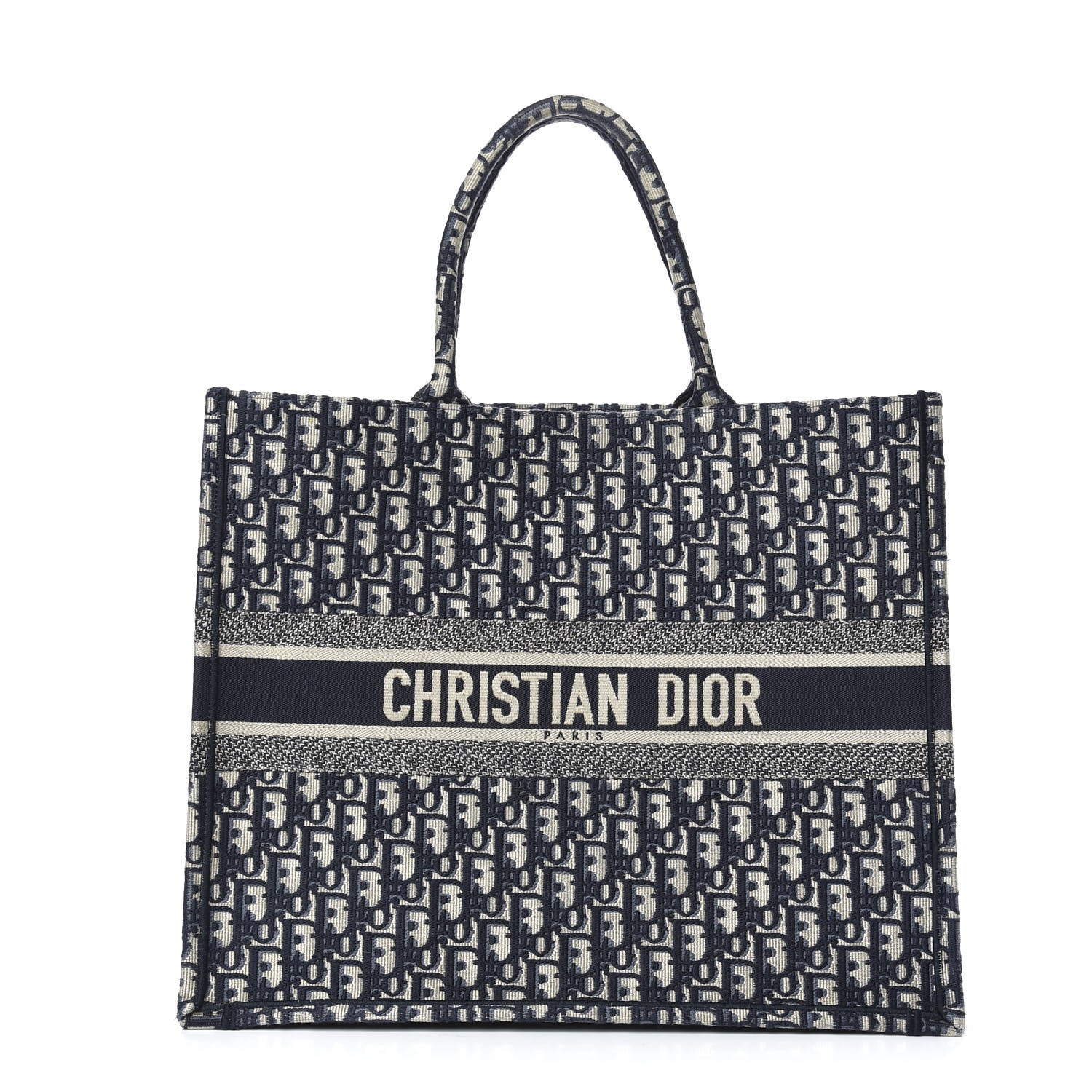 Christian Dior Oblique Book Tote Blue Multicolor 1 of 11