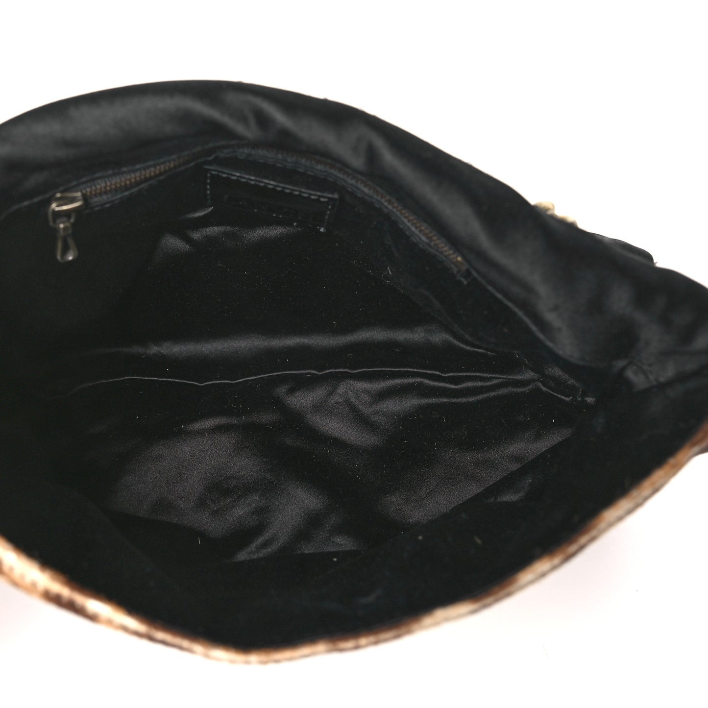Calfskin Pony Hair Happy Square Shoulder Bag Leopard