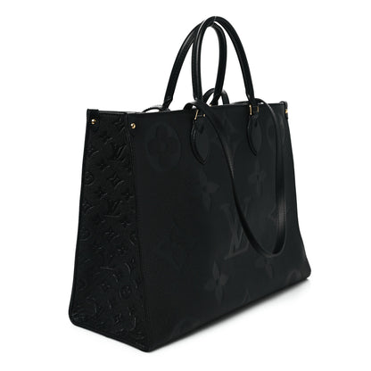Louis Vuitton Empreinte Monogram Giant Onthego GM Black 3 of 8